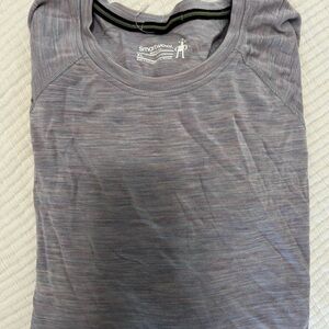 Smartwool Women's Heathered Purple Long Sleeve Merino Wool 250 Shirt XL